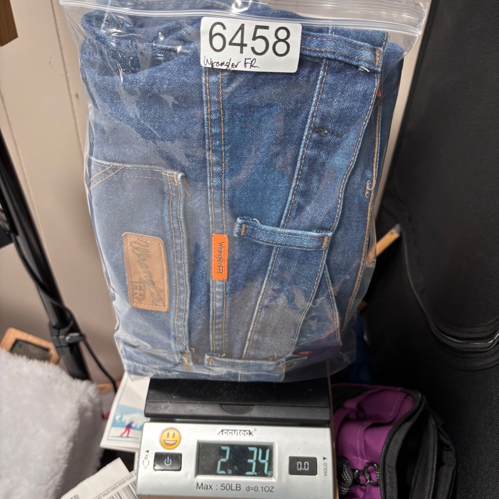 Wrangler FR Jeans Mens 40x32 Blue Relaxed Fit Flame Resistant NFPA 2112 Workwear - Picture 13 of 13
